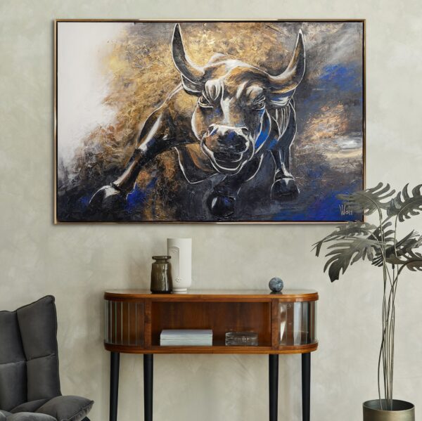 Офісний стиль, картина для офісу, картина в кабінет, картина з тваринами, абстрактний тваринний живопис, сюжетна картина на полотні