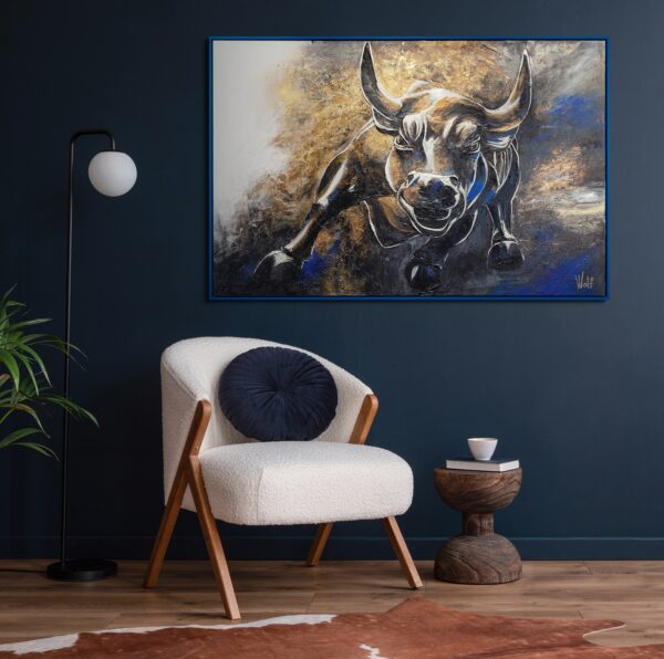 Офісний стиль, картина для офісу, картина в кабінет, картина з тваринами, абстрактний тваринний живопис, сюжетна картина на полотні