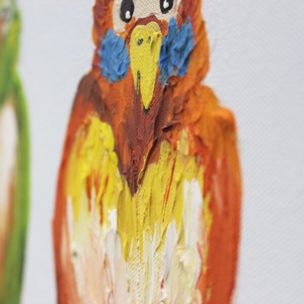Яскрава акрилова картина для дитячої “Веселі птахи”