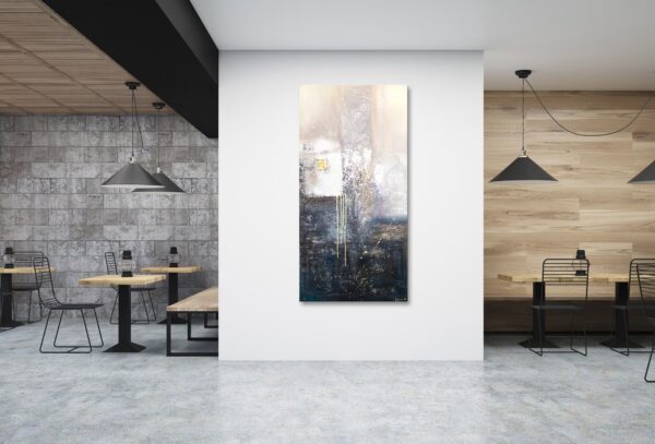 Картина для офісу з абстрактним сюжетом, крафтова картина на полотні, великий настінний декор, картини для дому
