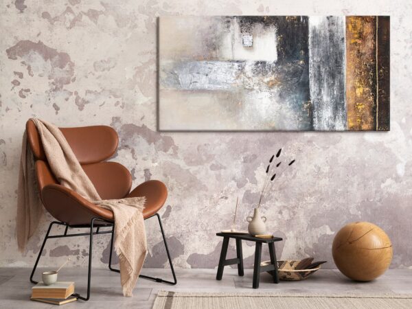 Абстрактний декор для стін, картина з абстракцією для вітальні, картина в офісному стилі, акрилова картина на полотні