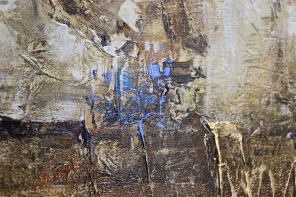 Картина у синіх тонах, настінний декор ручної роботи, акрилова картина на полотні, картина кольору ультрамарин