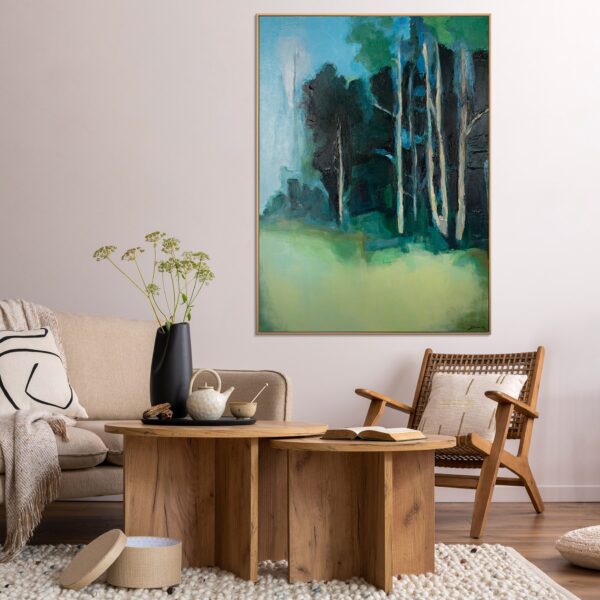 Картина акрилом на полотні “Лісова композиція”