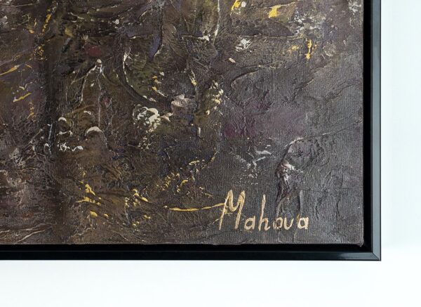 Сучасна картина на полотні з підписом художника, картина в рамі, акриловий розпис на холсті