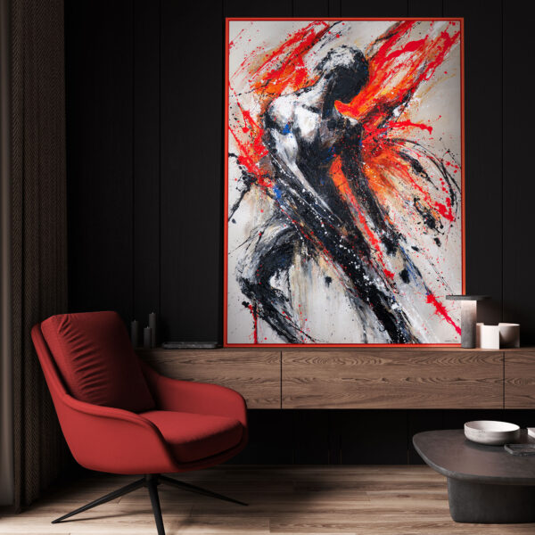 Абстрактна картина з фігурою “Сила всередині”