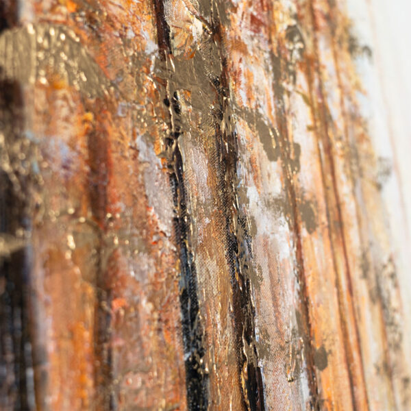 Абстрактний акриловий пейзаж “Лісове сяйво”