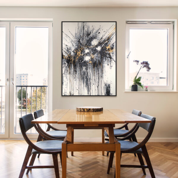 Акрилова картина на полотні «Танець бризок»